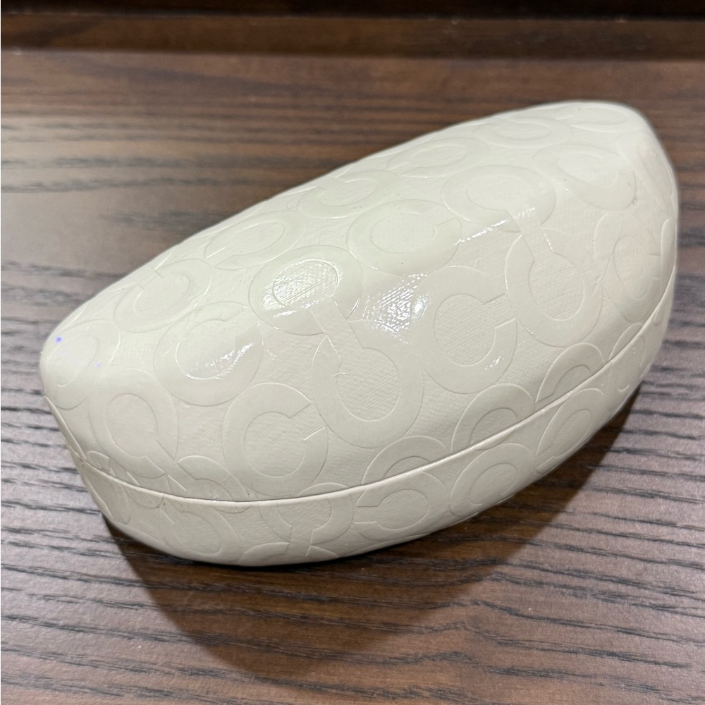 Coach signature clamshell sunglasses case